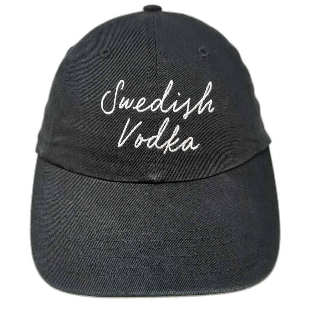 Richardson Baseball Cap Black One Size Absolut Swedish Vodka Hat Slideback